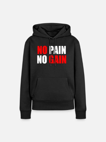 Ohne Fleiß kein Preis - Frauen Premium Bio Hoodie - Schwarz