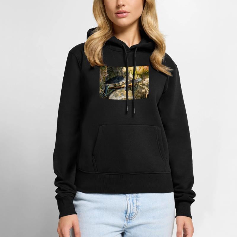 Trachemys scripta scripta scripta Sweat à capuche Premium bio Femme