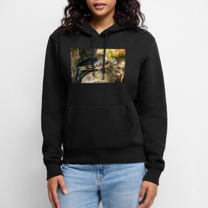 Trachemys scripta scripta scripta Sweat à capuche Premium bio Femme