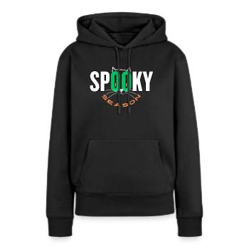 Saison effrayante - Sweat à capuche Premium bio Femme - noir - Devant - Julia (174cm)