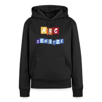 ABC Schütze - Frauen Premium Bio Hoodie - Schwarz - Vorne - Julia (174cm)