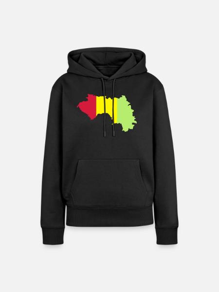 Guinea - Frauen Premium Bio Hoodie - Schwarz