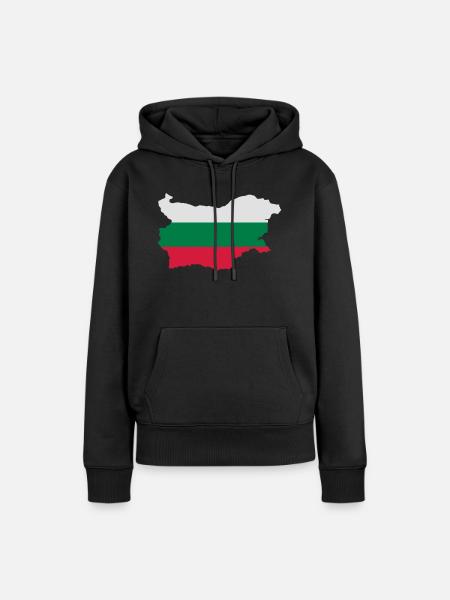Bulgarien - Frauen Premium Bio Hoodie - Schwarz