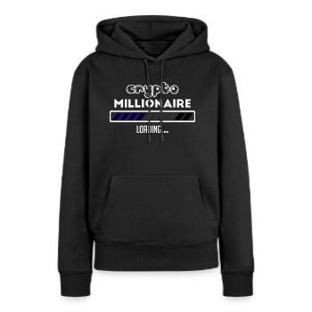 Bitcoin Trading Crypto Stocks - Sweat à capuche Premium bio Femme - noir - Devant - Julia (174cm)