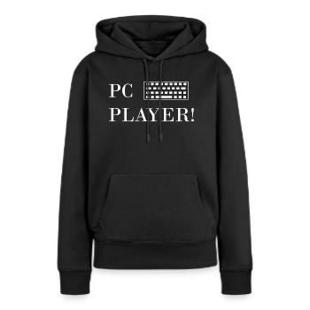 Jeu PC de jeu - Sweat à capuche Premium bio Femme - noir - Devant - Julia (174cm)