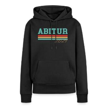 Abitur 2024 Abi Abiball - Frauen Premium Bio Hoodie - Schwarz - Vorne - Julia (174cm)