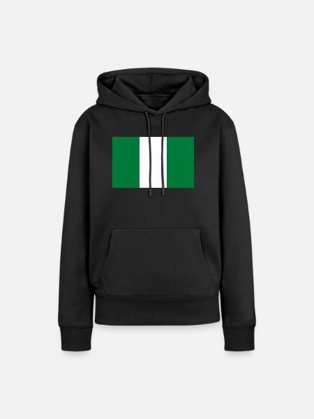 Nigeria - Frauen Premium Bio Hoodie - Schwarz