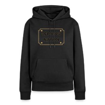 Redneck Nation Hillbilly Lifestyle - Frauen Premium Bio Hoodie - Schwarz - Vorne - Julia (174cm)