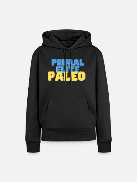 Primal Elite Paleo - Frauen Premium Bio Hoodie - Schwarz