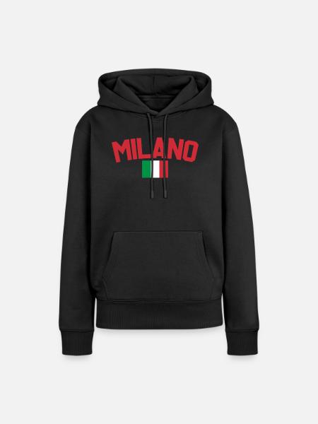 Mailand Italien - Frauen Premium Bio Hoodie - Schwarz