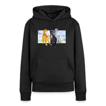 Rootspring Shadowsight Bristlefrost Katzen Schön - Frauen Premium Bio Hoodie - Schwarz - Vorne - Julia (174cm)