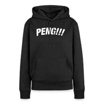 Paintball Airsoft - Frauen Premium Bio Hoodie - Schwarz - Vorne - Julia (174cm)