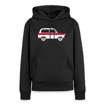  500 Kombi 2c - Frauen Premium Bio Hoodie - Schwarz - Vorne - Julia (174cm)
