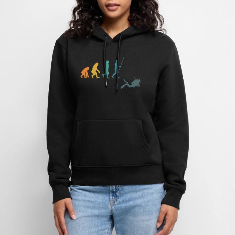 Diver Evolution Diving Diving Gift Women’s Premium Organic Hoodie