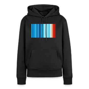 Climat - Sweat à capuche Premium bio Femme - noir - Devant - Julia (174cm)