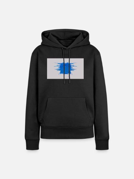 Splitter- Würfel - Frauen Premium Bio Hoodie - Schwarz