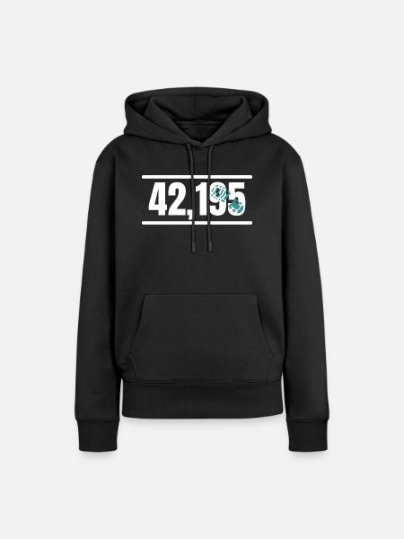 Marathon Running Jogging - Frauen Premium Bio Hoodie - Schwarz