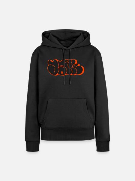 Asik Graffiti Throwup Simple Style Alphabet - Frauen Premium Bio Hoodie - Schwarz