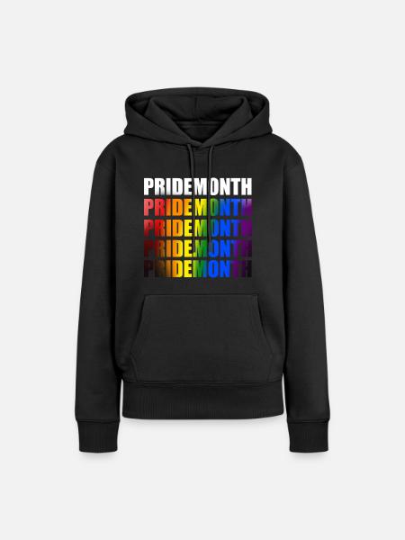 Gay Pride Monat - Frauen Premium Bio Hoodie - Schwarz