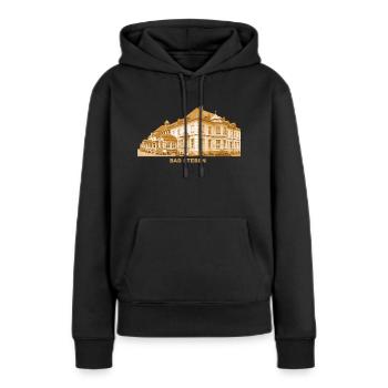 Bad Steben Staatsbad Kur Oberfranken Bayern - Frauen Premium Bio Hoodie - Schwarz - Vorne - Julia (174cm)