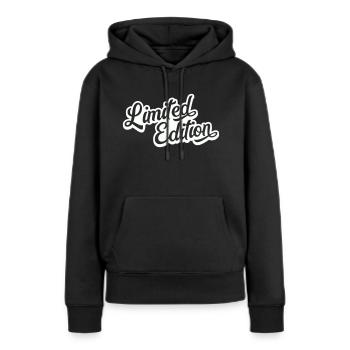 limited edition - Frauen Premium Bio Hoodie - Schwarz - Vorne - Julia (174cm)