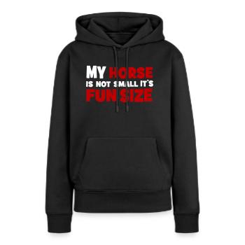 Pony - Frauen Premium Bio Hoodie - Schwarz - Vorne - Julia (174cm)