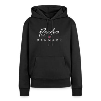 Dänemark - Randers - Danemark - Danemark - Sweat à capuche Premium bio Femme - noir - Devant - Julia (174cm)
