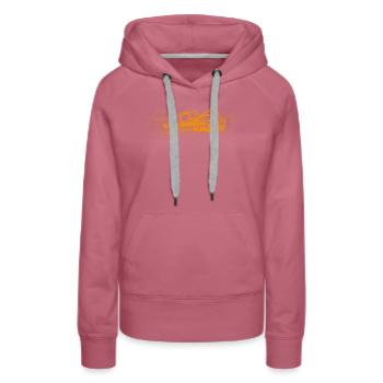 Farmer with passion - Women’s Premium Organic Hoodie - mauve - Front - Isabella (175cm)