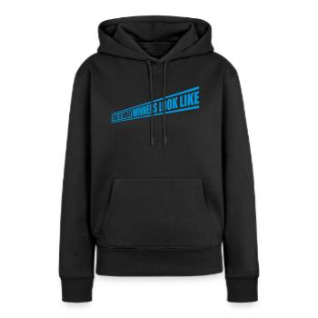 What Winners Look Like - Frauen Premium Bio Hoodie - Schwarz - Vorne - Julia (174cm)