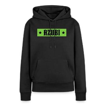 AZUBI gruen tshirt - Frauen Premium Bio Hoodie - Schwarz - Vorne - Julia (174cm)