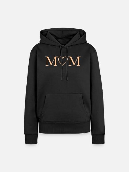 mom - Frauen Premium Bio Hoodie - Schwarz