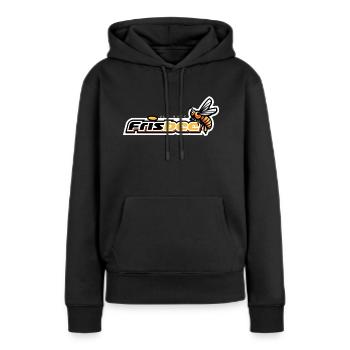 Ultimate FrisBEE - Frauen Premium Bio Hoodie - Schwarz - Vorne - Julia (174cm)