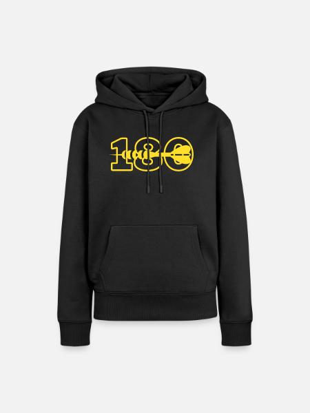180 - Frauen Premium Bio Hoodie - Schwarz