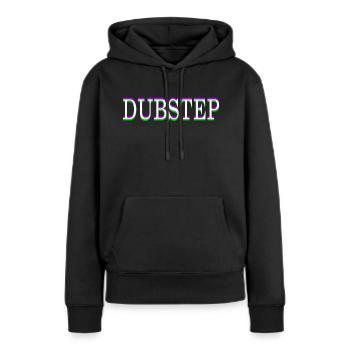 Dubstep - Sweat à capuche Premium bio Femme - noir - Devant - Julia (174cm)