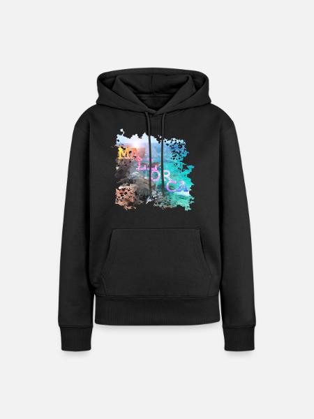 Mallorca - Frauen Premium Bio Hoodie - Schwarz