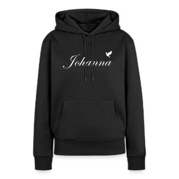 Johanna beautiful name White - Women’s Premium Organic Hoodie - black - Front - Julia (174cm)