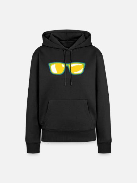 Sonnenbrille - Frauen Premium Bio Hoodie - Schwarz