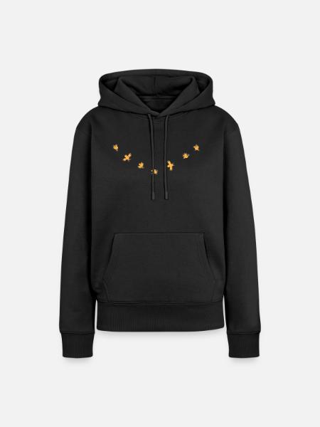 Birdies - Frauen Premium Bio Hoodie - Schwarz