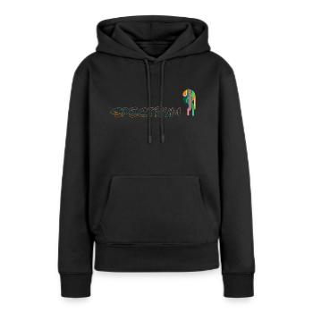 Spectre autistique. - Sweat à capuche Premium bio Femme - noir - Devant - Julia (174cm)