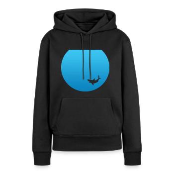 Hai Wasser - Frauen Premium Bio Hoodie - Schwarz - Vorne - Julia (174cm)