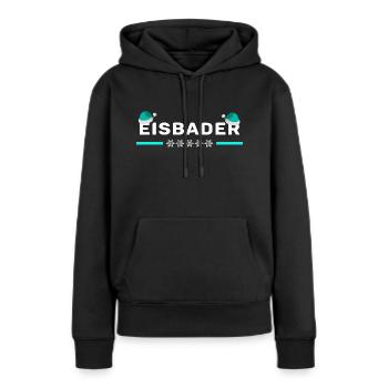 winter eisbaden minus grad eisbader eis mint - Frauen Premium Bio Hoodie - Schwarz - Vorne - Julia (174cm)