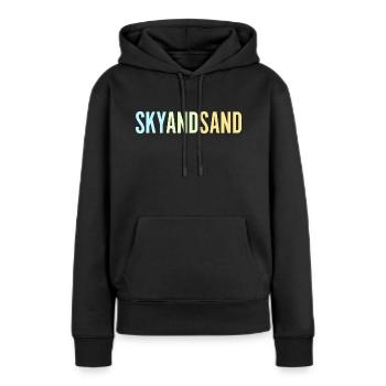 Sky And Sand - Frauen Premium Bio Hoodie - Schwarz - Vorne - Julia (174cm)