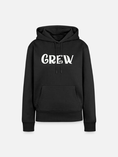 crew - Frauen Premium Bio Hoodie - Schwarz