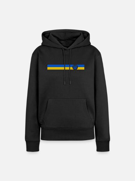UCRAINA Sportiva - Ekologisk premiumluvtröja dam - svart