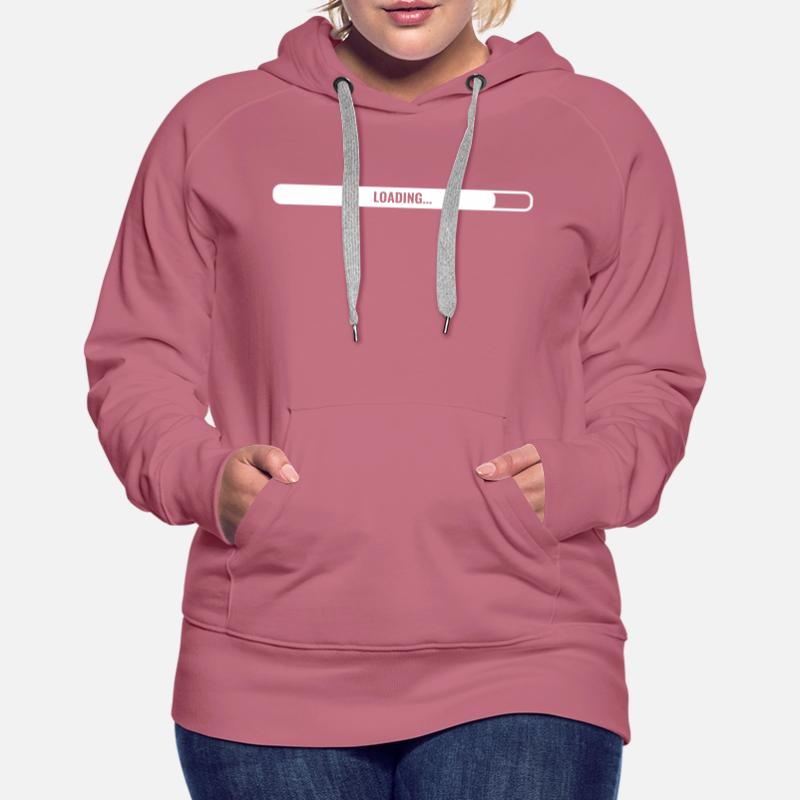 loading bar loading waiting empty Women’s Premium Organic Hoodie