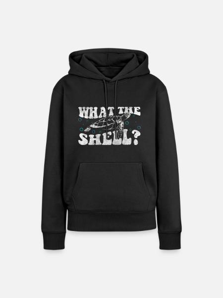 Schildkröten Meer Langsam - Frauen Premium Bio Hoodie - Schwarz