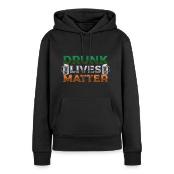 Pub Trinker Tourismus Insel - Frauen Premium Bio Hoodie - Schwarz - Vorne - Julia (174cm)