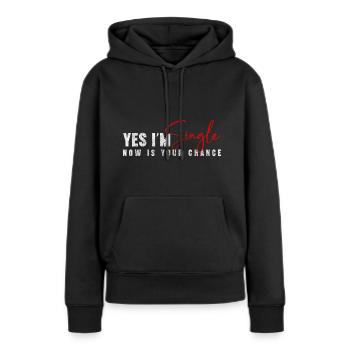 Single Speed Dating Date Dating App - Frauen Premium Bio Hoodie - Schwarz - Vorne - Julia (174cm)