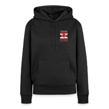 Thailand design - complex - Women’s Premium Organic Hoodie - black - Front - Julia (174cm)
