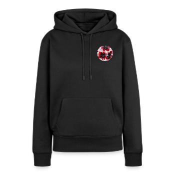 Stilvoll & und Individuell für Dich! - Frauen Premium Bio Hoodie - Schwarz - Vorne - Julia (174cm)